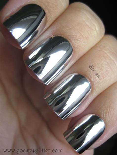 chrome nail polish shades mirror